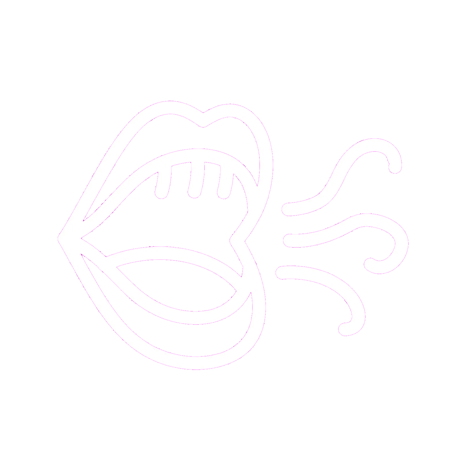 Mouth icon representing persistent bad breath symptoms.